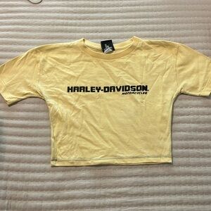 RARE Harley Davidson vintage cropped tee